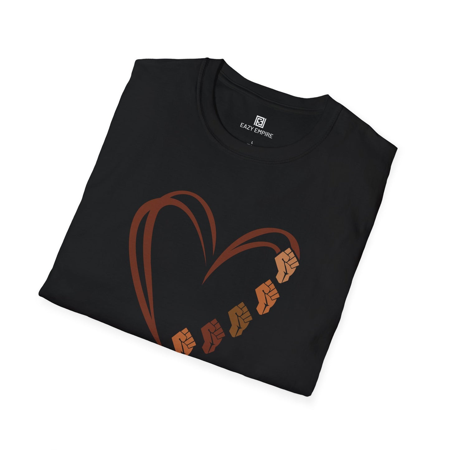 Fists Heart T-Shirt - Black Pride, Black History Month