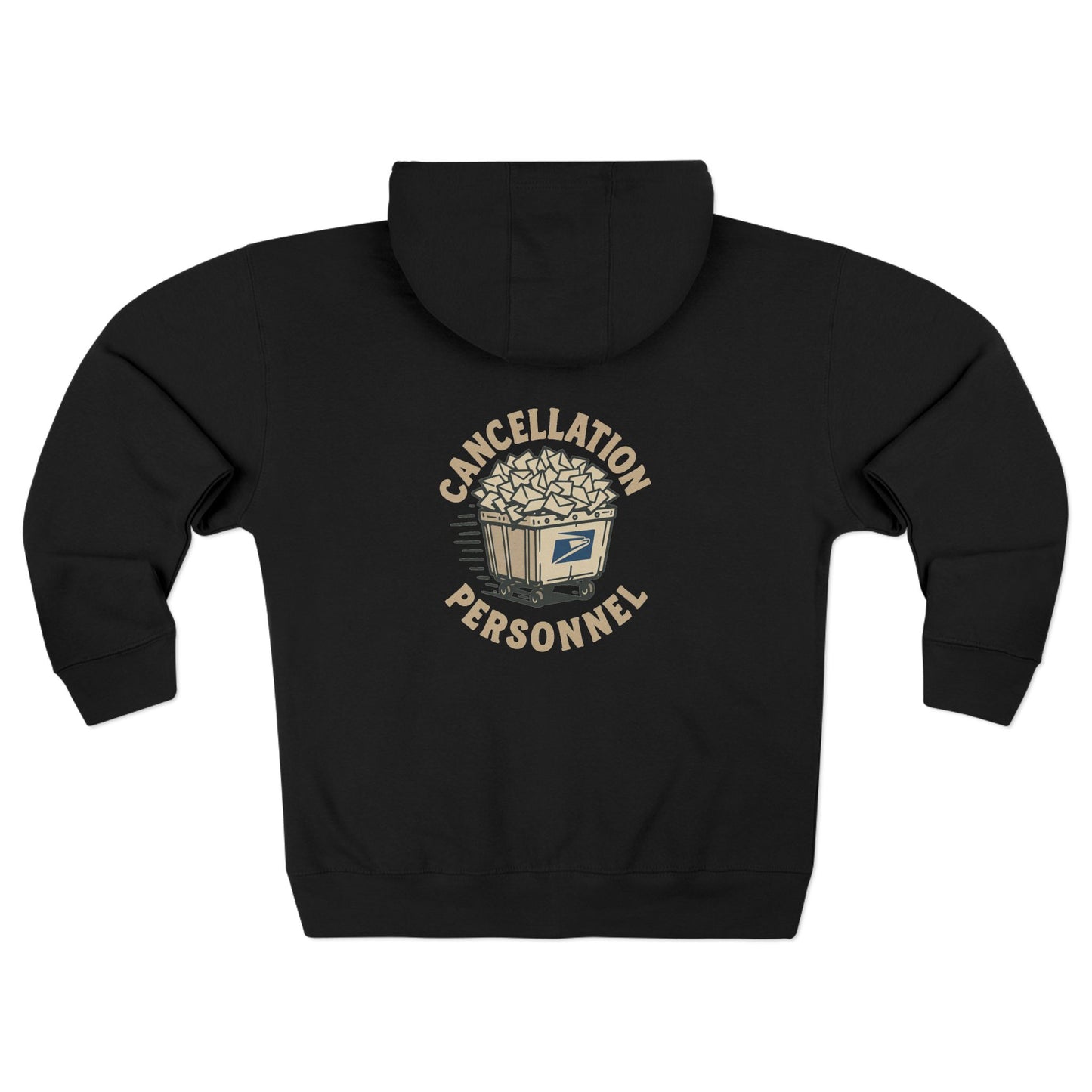 USPS Cancellation Personnel Zip Up Hoodie