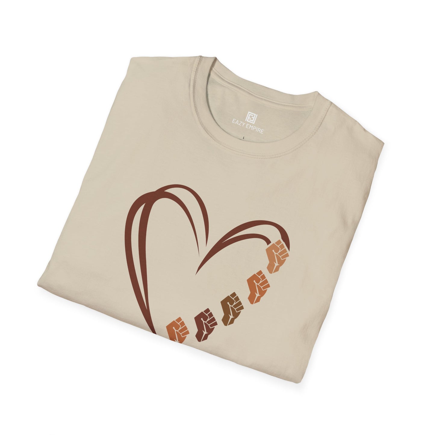Fists Heart T-Shirt - Black Pride, Black History Month