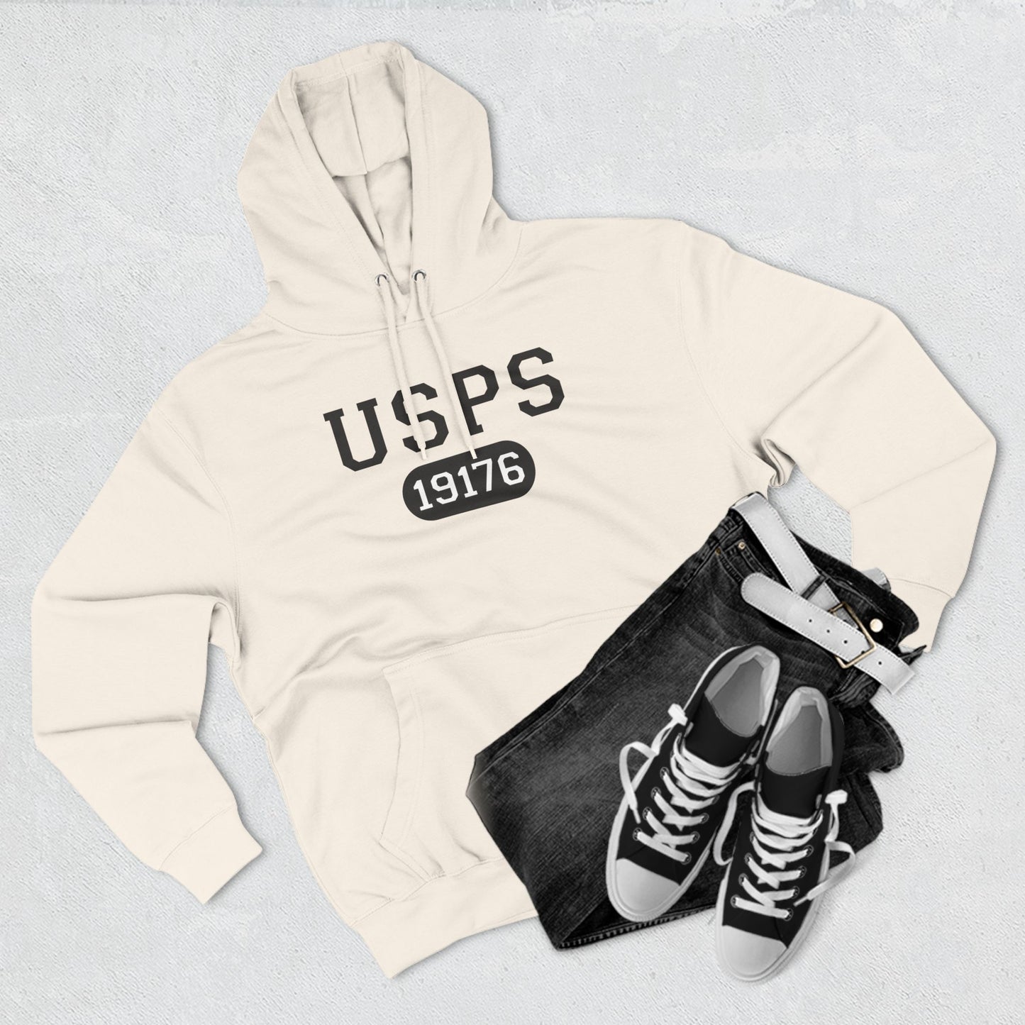 USPS Zip Code Pullover Hoodie
