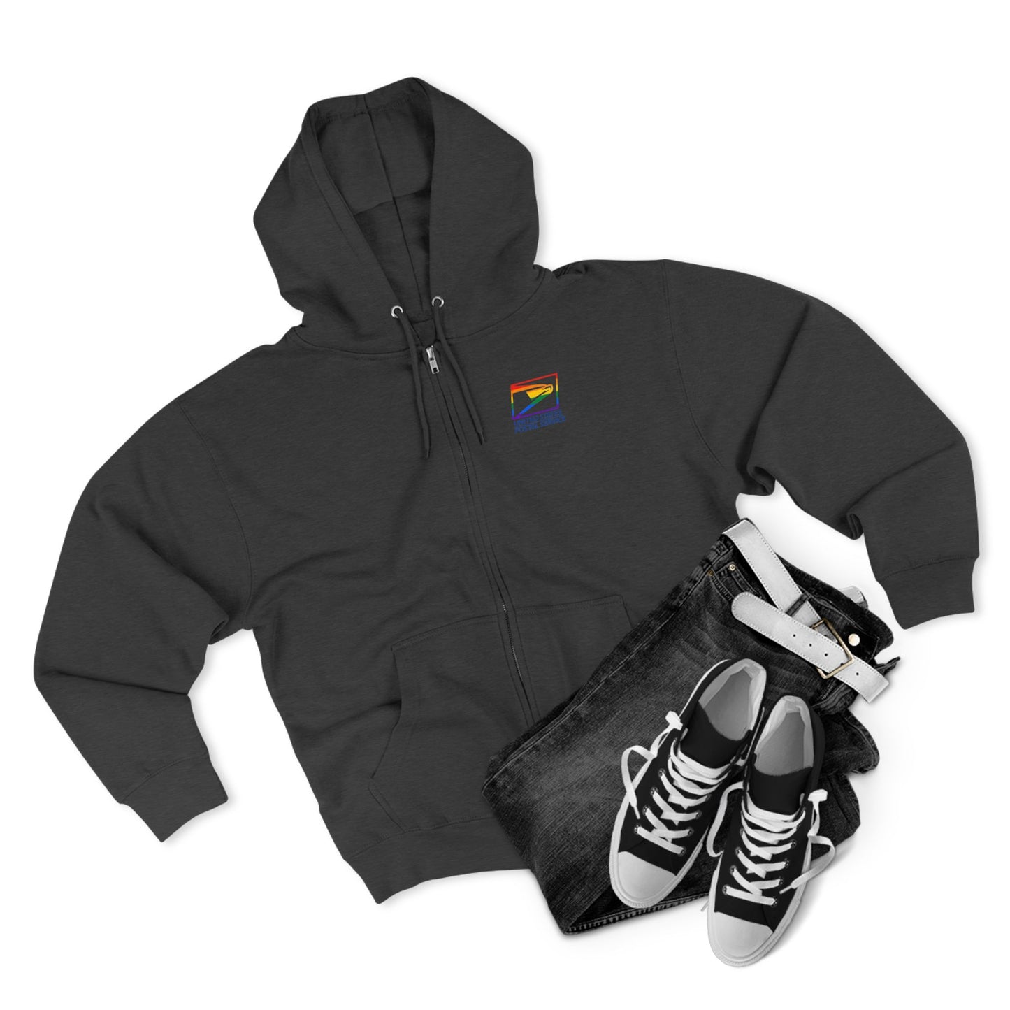 USPS Pride Logo Zip Up Hoodie