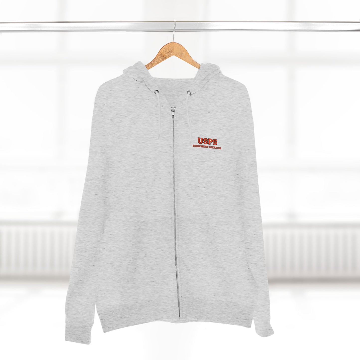 Zip Up Bidded Driver Hoodie