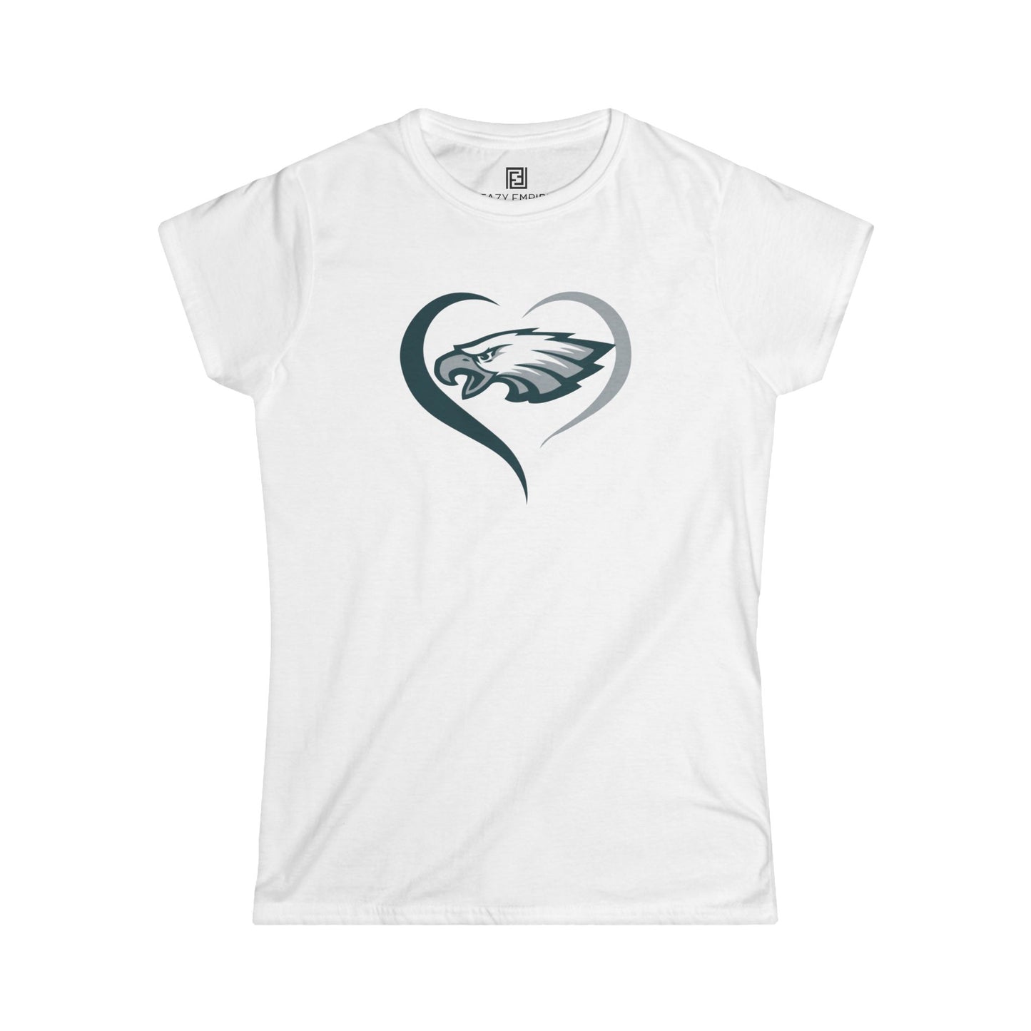 Eagles Heart Women's Fitted Tee