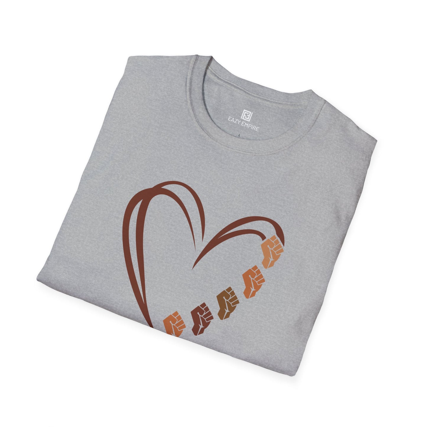 Fists Heart T-Shirt - Black Pride, Black History Month