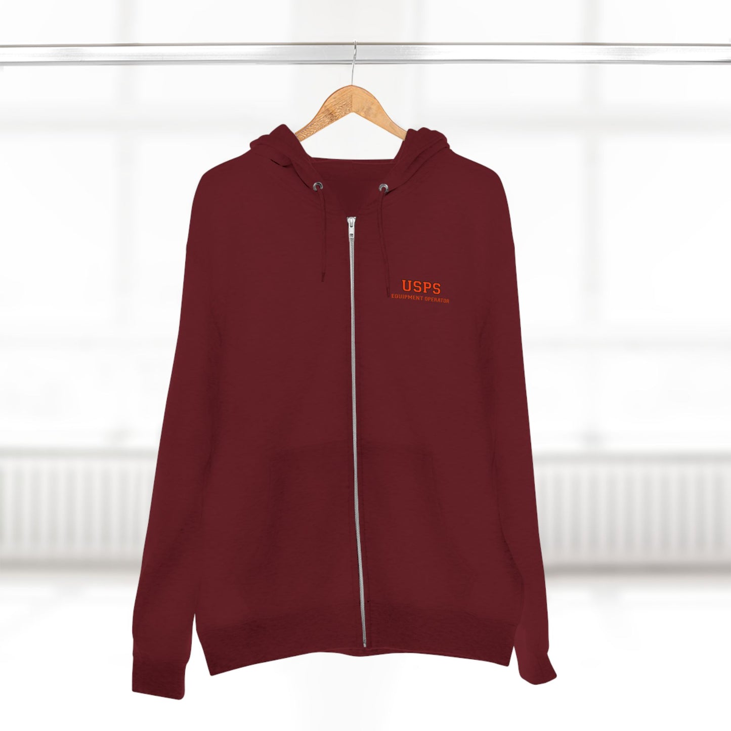 Zip Up Bidded Driver Hoodie