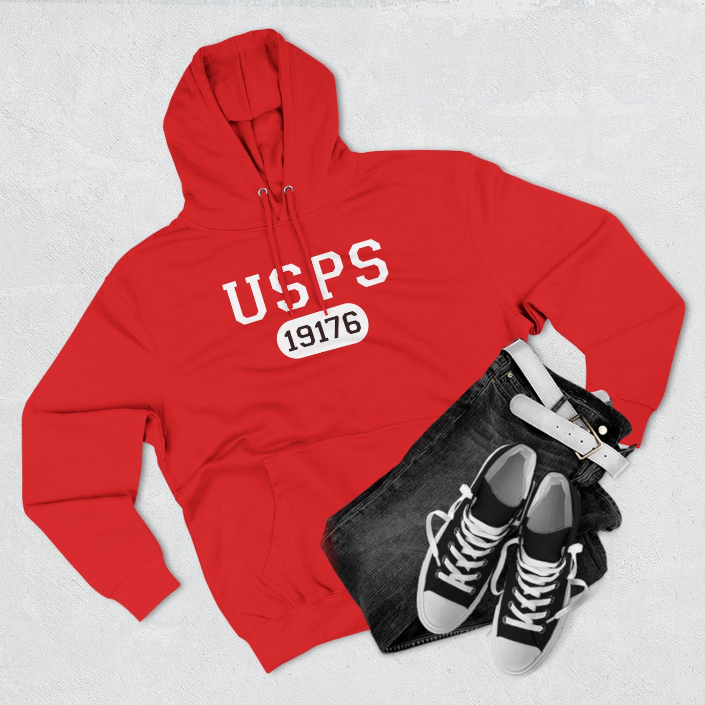 USPS Zip Code Pullover Hoodie