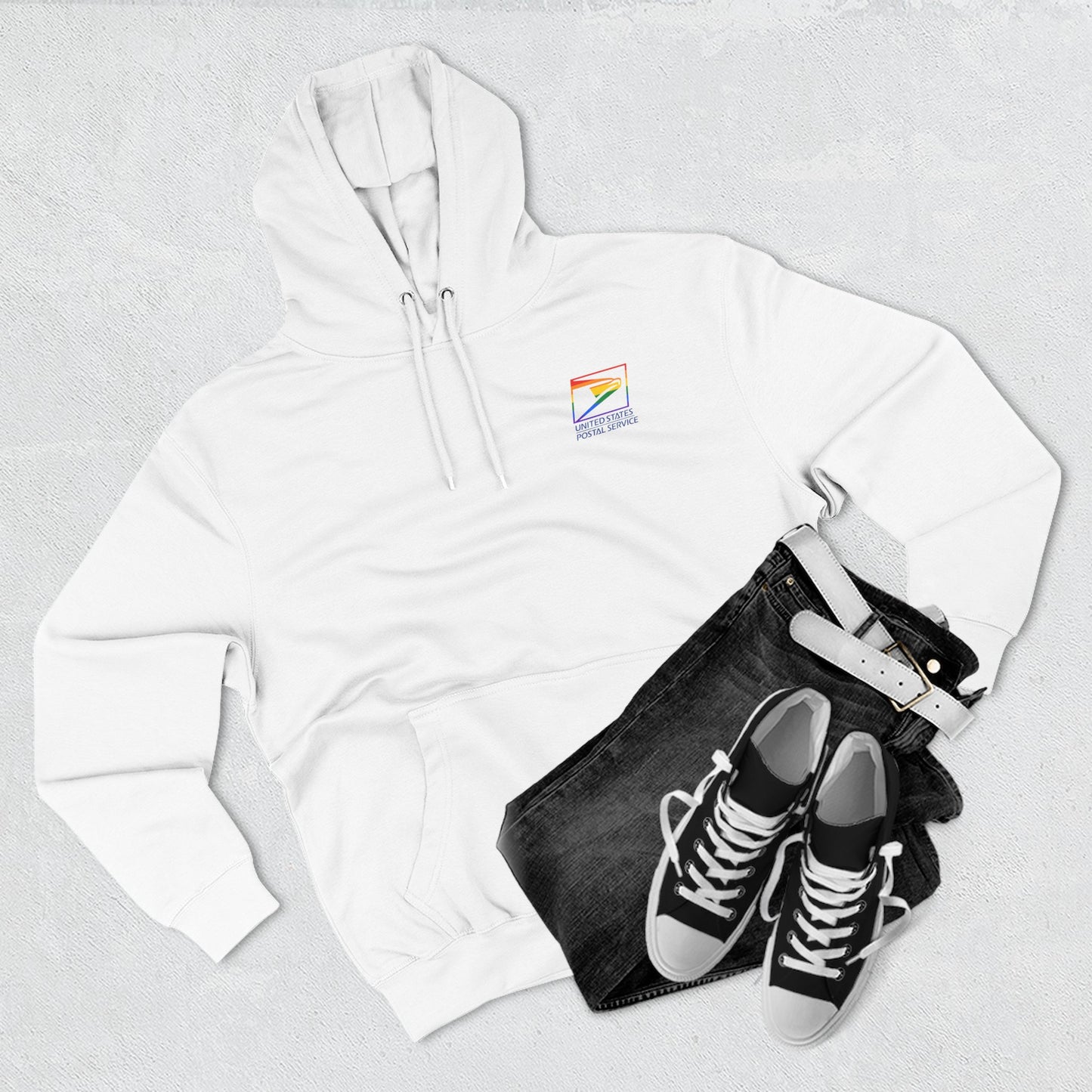 USPS Pride-Themed Logo Pullover Hoodie