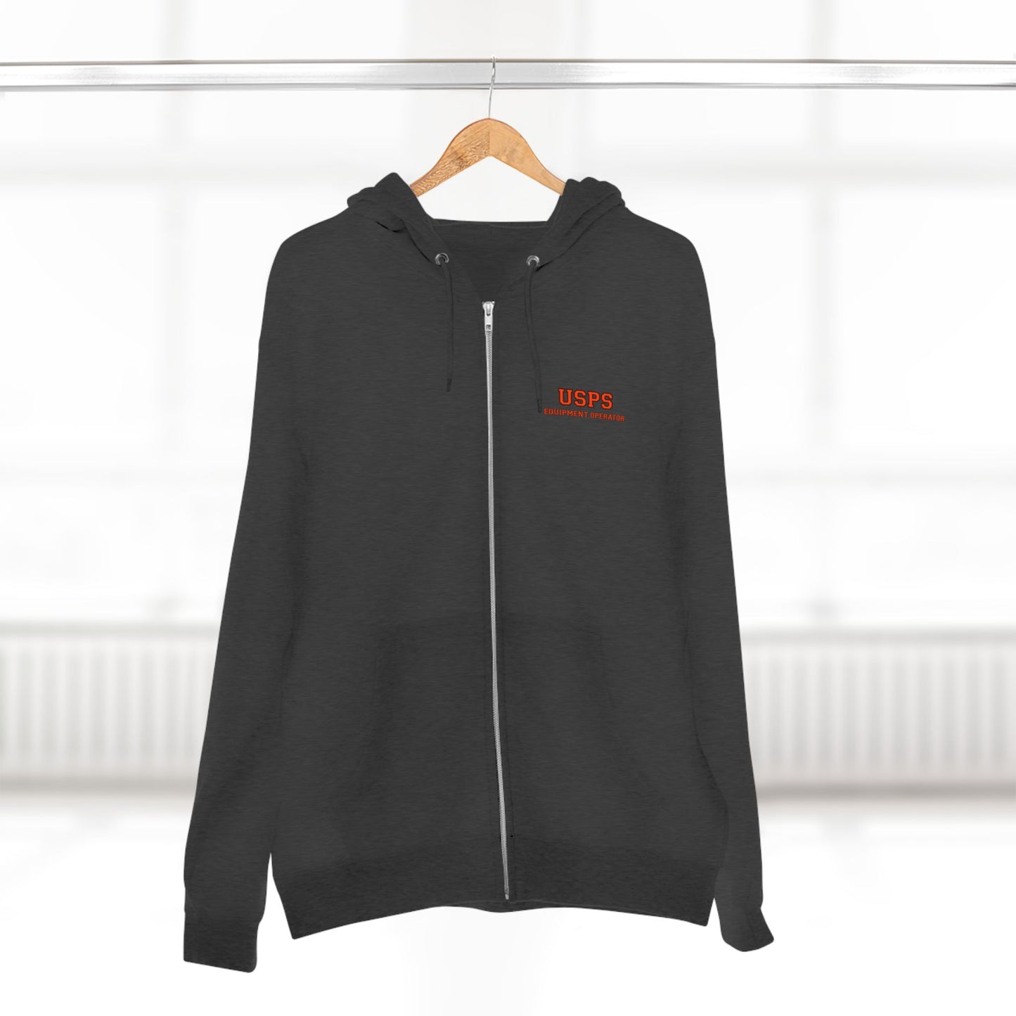 Zip Up Bidded Driver Hoodie