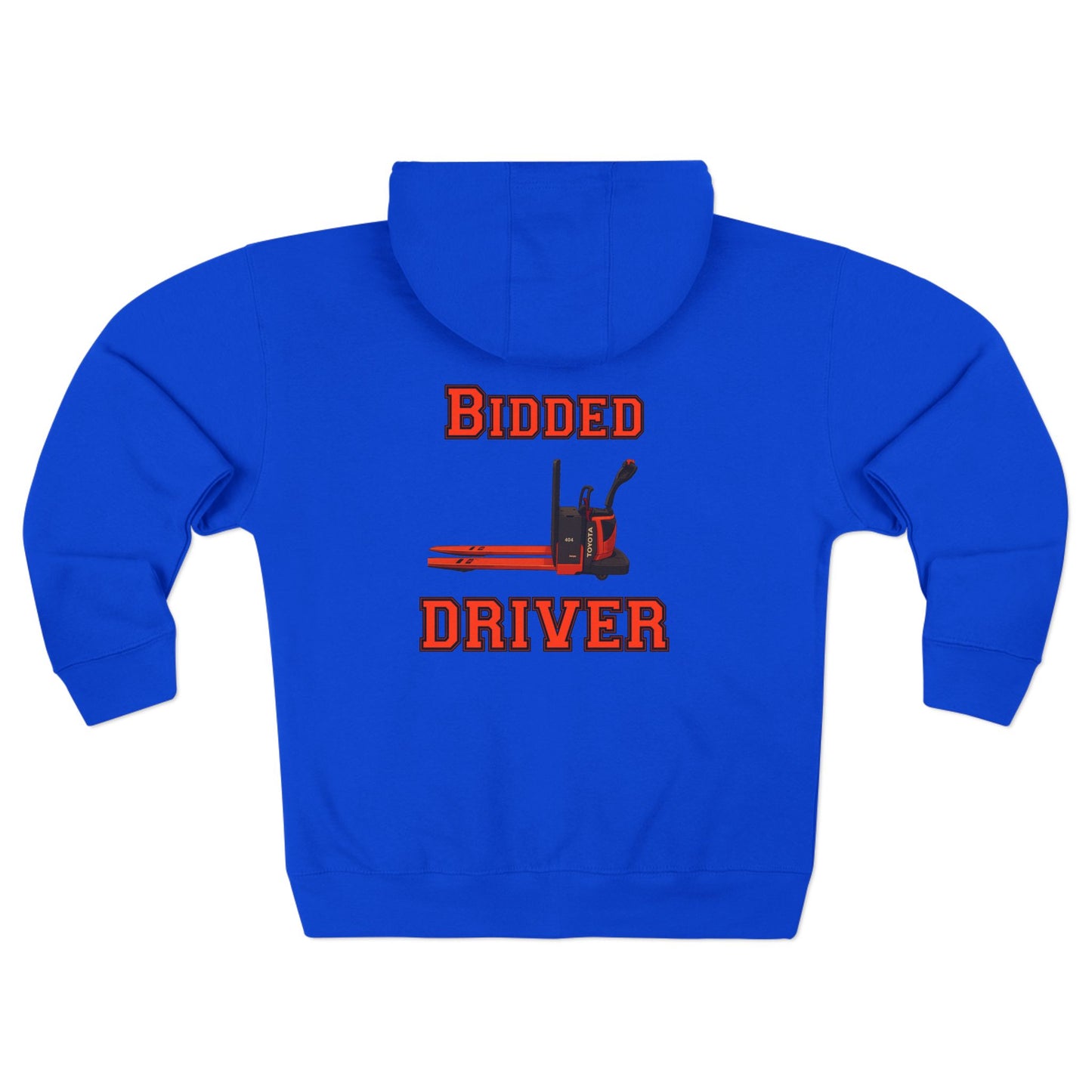 Zip Up Bidded Driver Hoodie