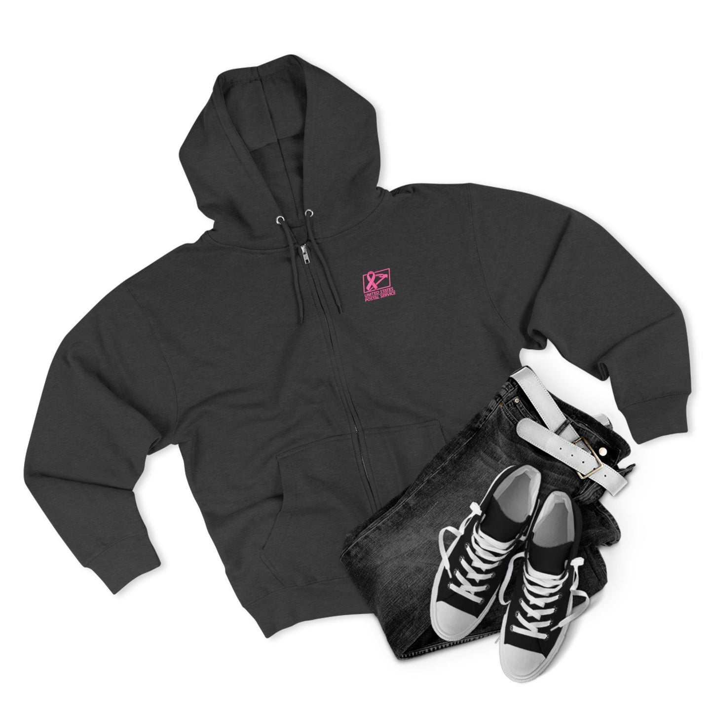 USPS Awareness Logo Zip Up Hoodie