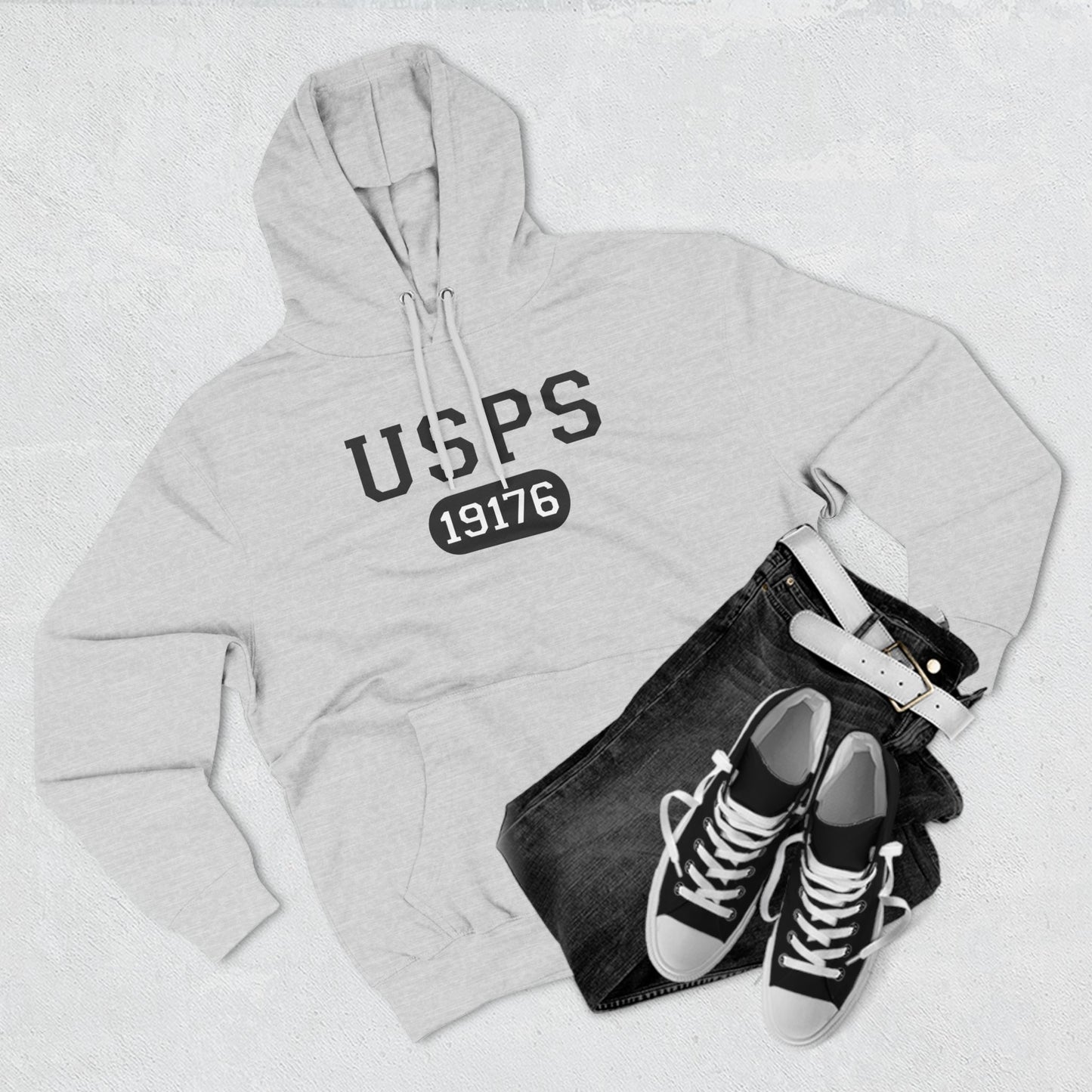 USPS Zip Code Pullover Hoodie