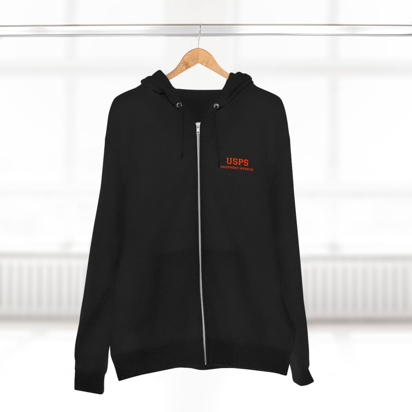 Zip Up Bidded Driver Hoodie
