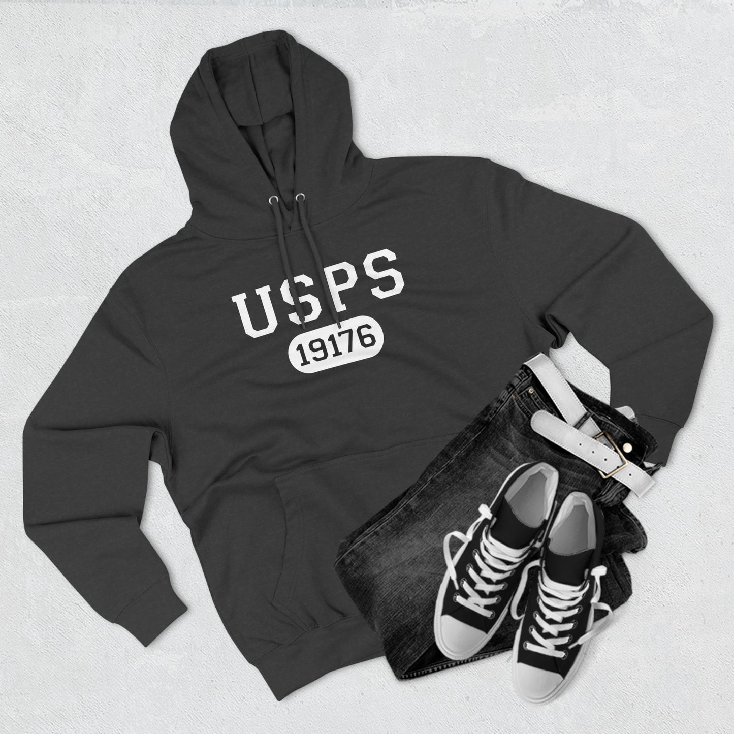 USPS Zip Code Pullover Hoodie