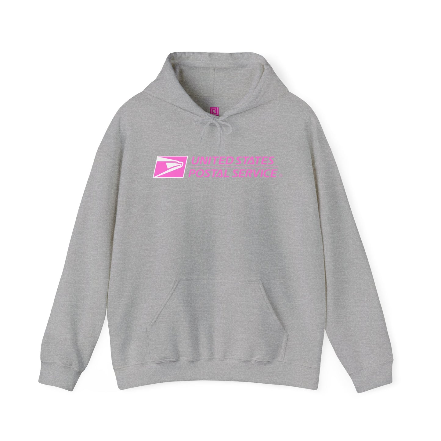 USPS Pullover Hoodie (Pink Logo)