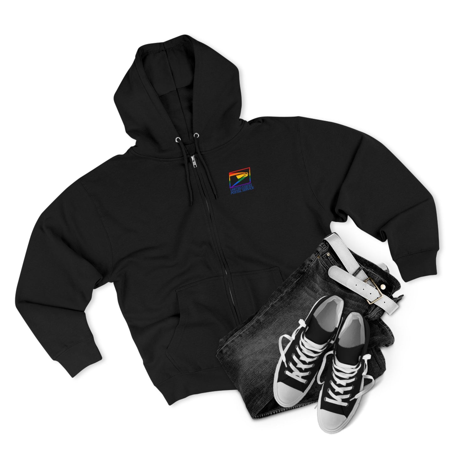 USPS Pride Logo Zip Up Hoodie