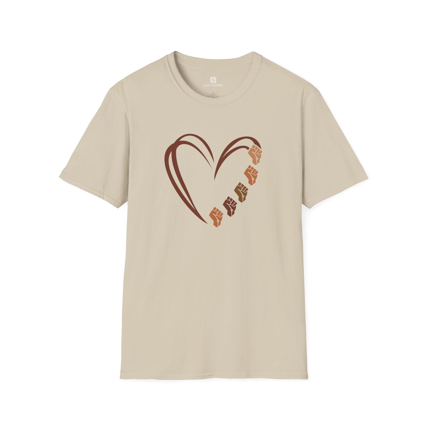 Fists Heart T-Shirt - Black Pride, Black History Month