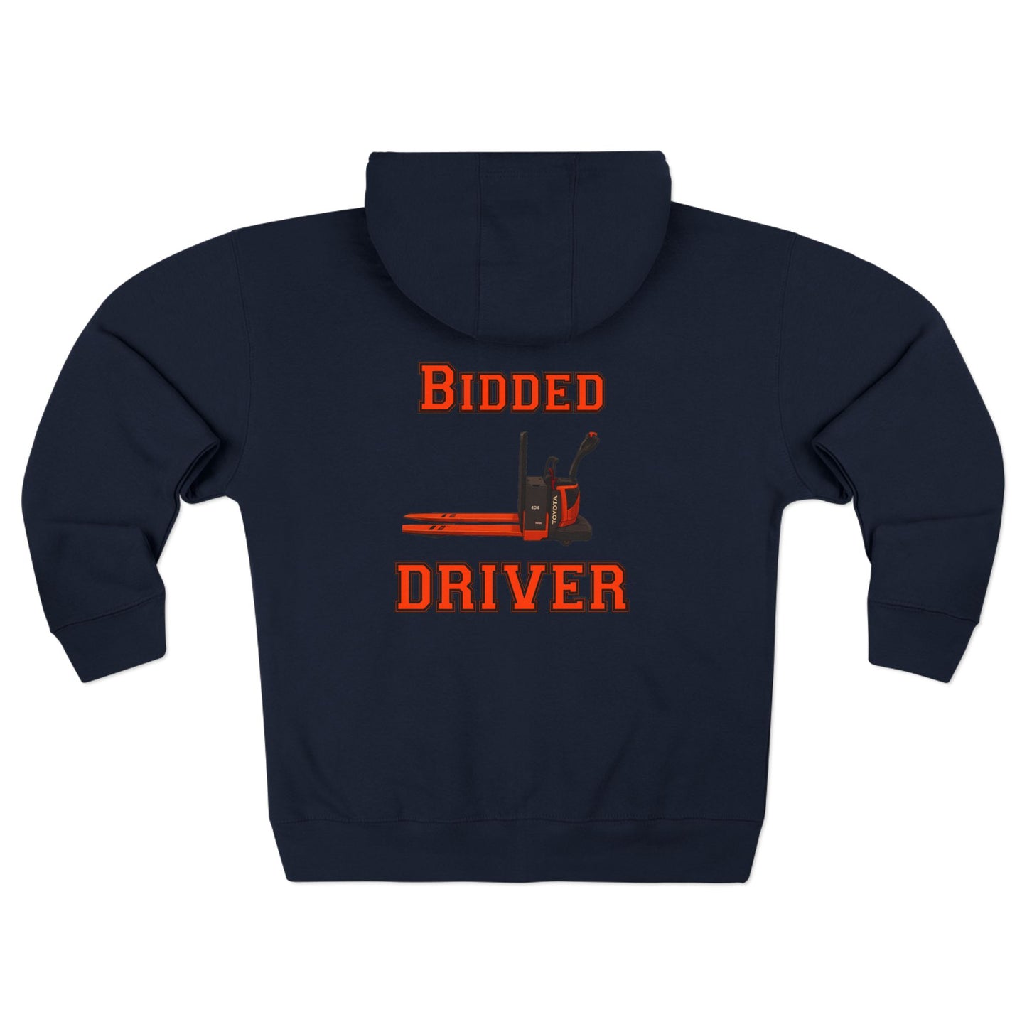 Zip Up Bidded Driver Hoodie