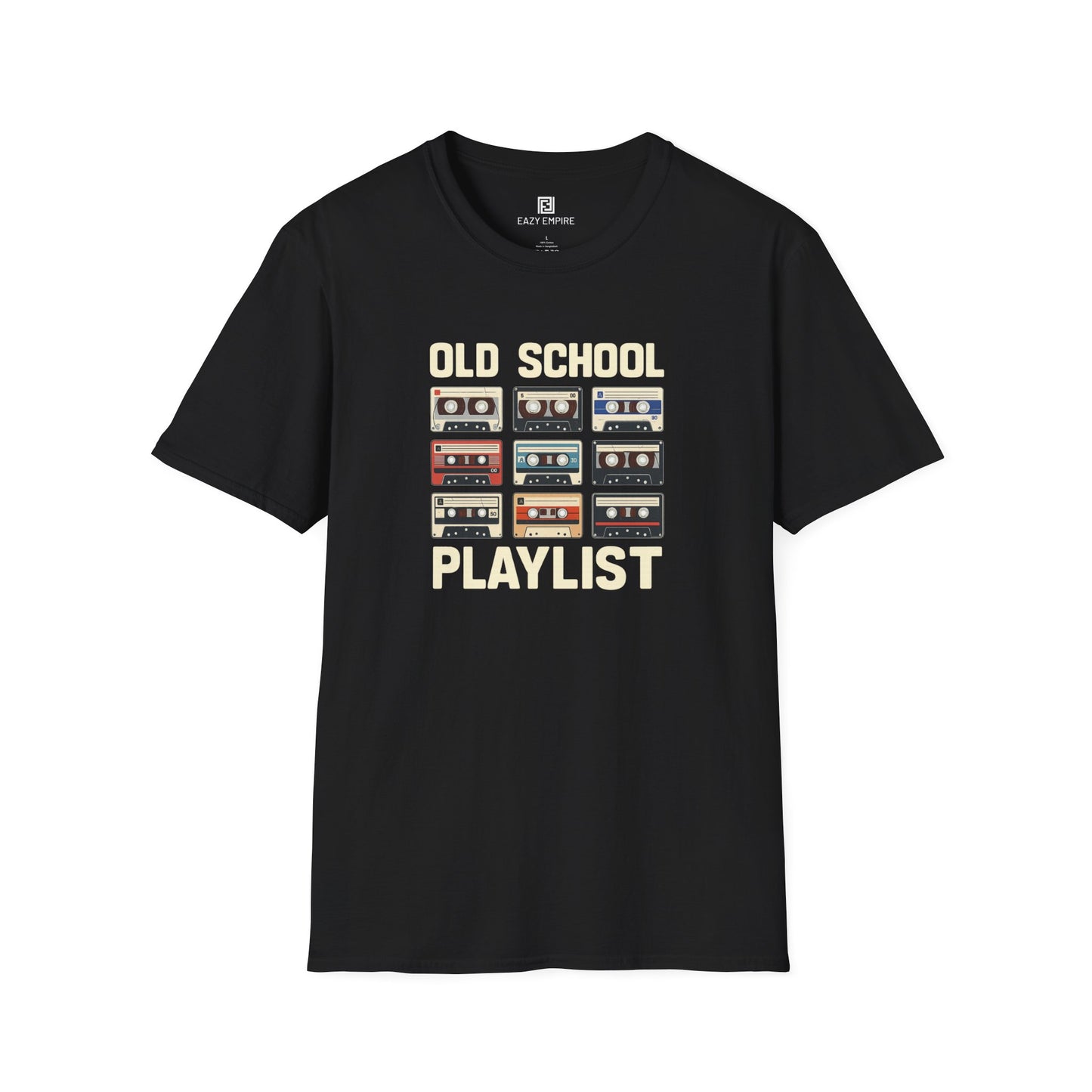 Vintage Music T-Shirt with Old School Playlist