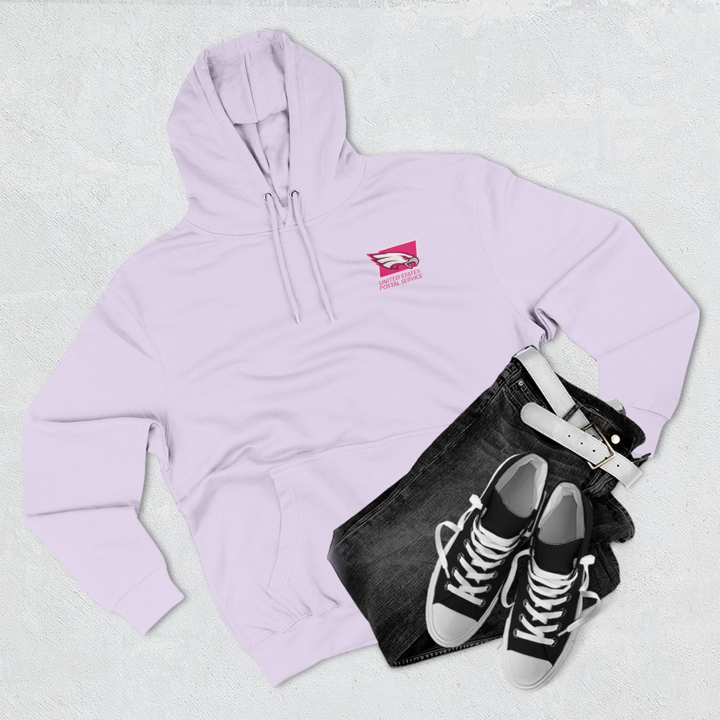 USPS Pink Eagles Pullover Hoodie