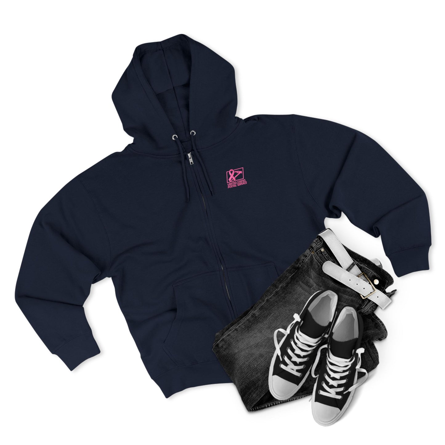 USPS Awareness Logo Zip Up Hoodie