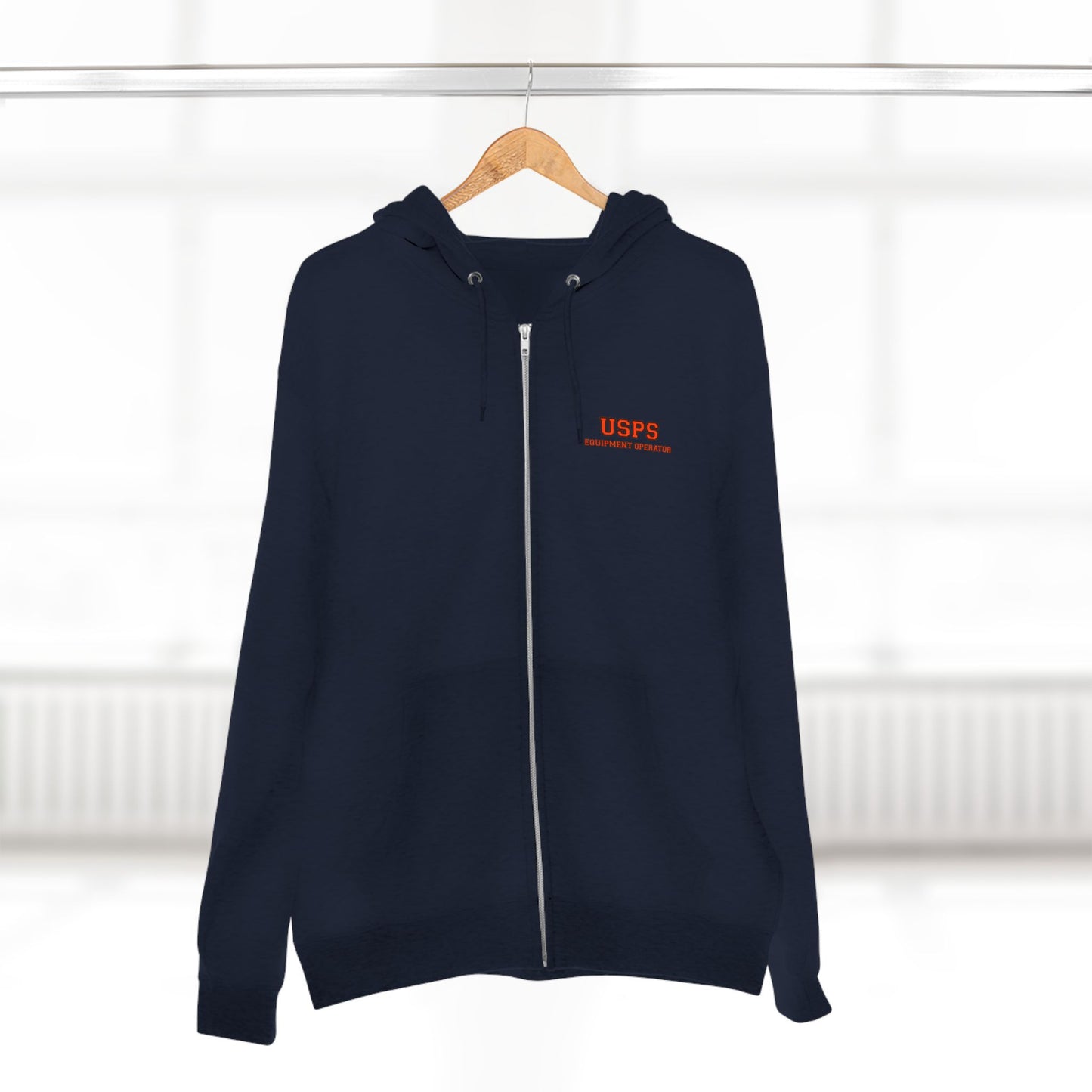 Zip Up Bidded Driver Hoodie
