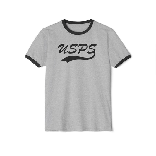USPS Baseball Logo on Ringer T-Shirt