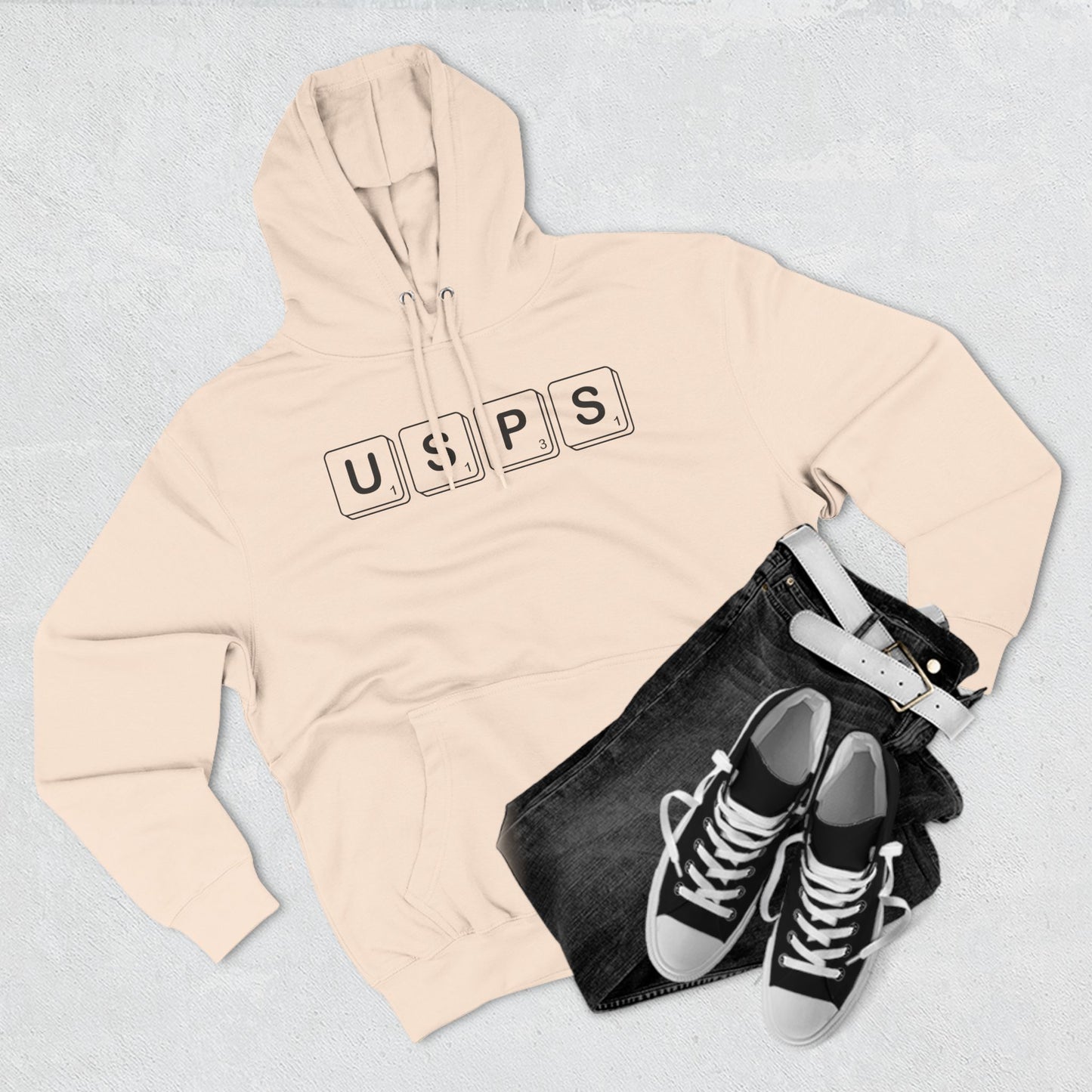 USPS Scrabble Theme Pullover Hoodie