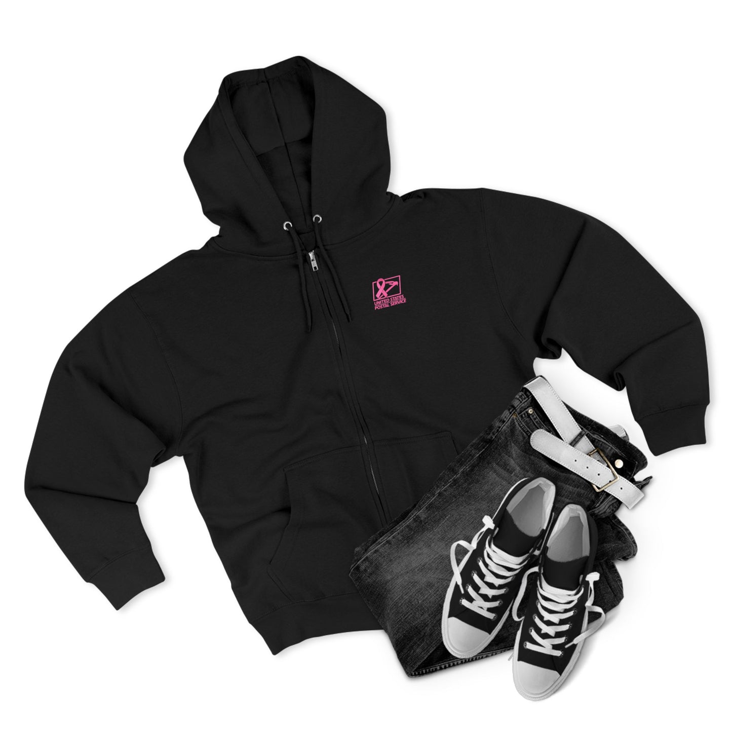 USPS Awareness Logo Zip Up Hoodie