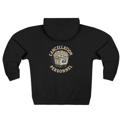 USPS Cancellation Personnel Zip Up Hoodie