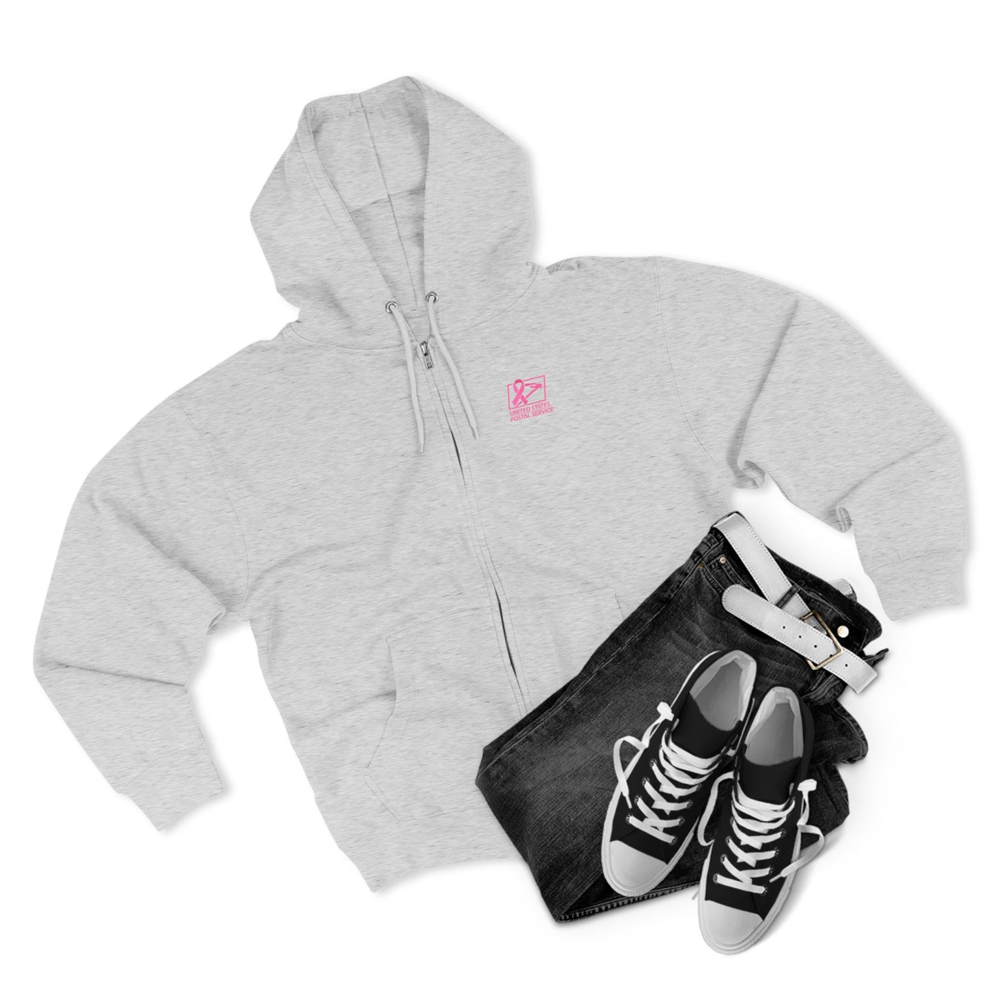USPS Awareness Logo Zip Up Hoodie