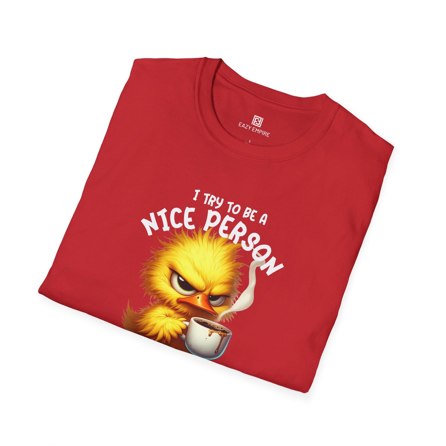 'I Try to Be a Nice Person' T-Shirt