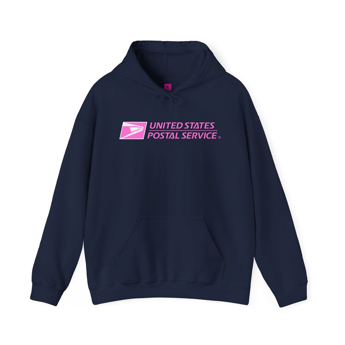 USPS Pullover Hoodie (Pink Logo)