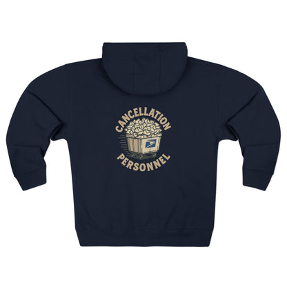 USPS Cancellation Personnel Zip Up Hoodie