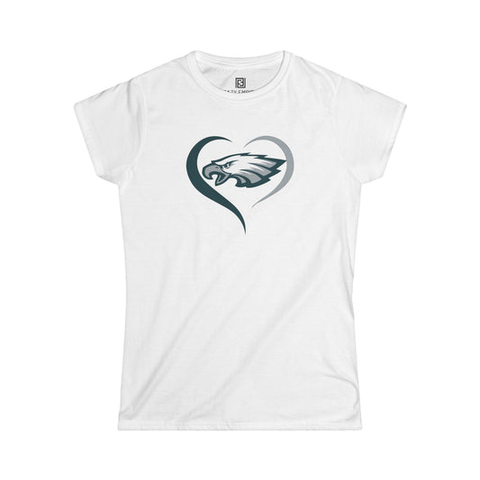 Eagles Heart Women's Fitted Tee