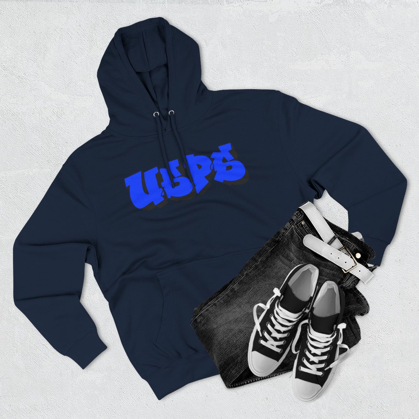 USPS Blue Graffiti Pullover Hoodie