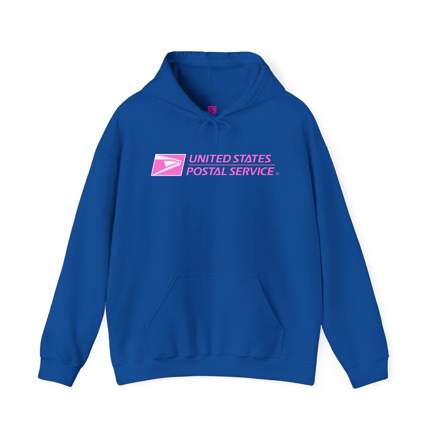 USPS Pullover Hoodie (Pink Logo)