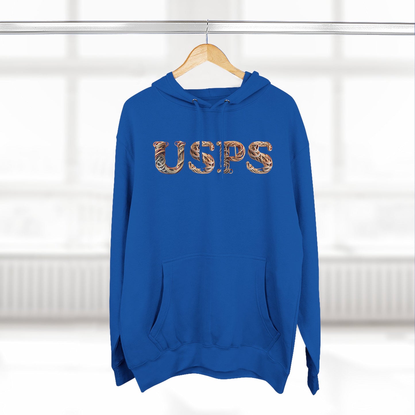 USPS Rubberband Design Pullover Hoodie