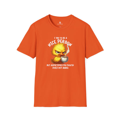 'I Try to Be a Nice Person' T-Shirt