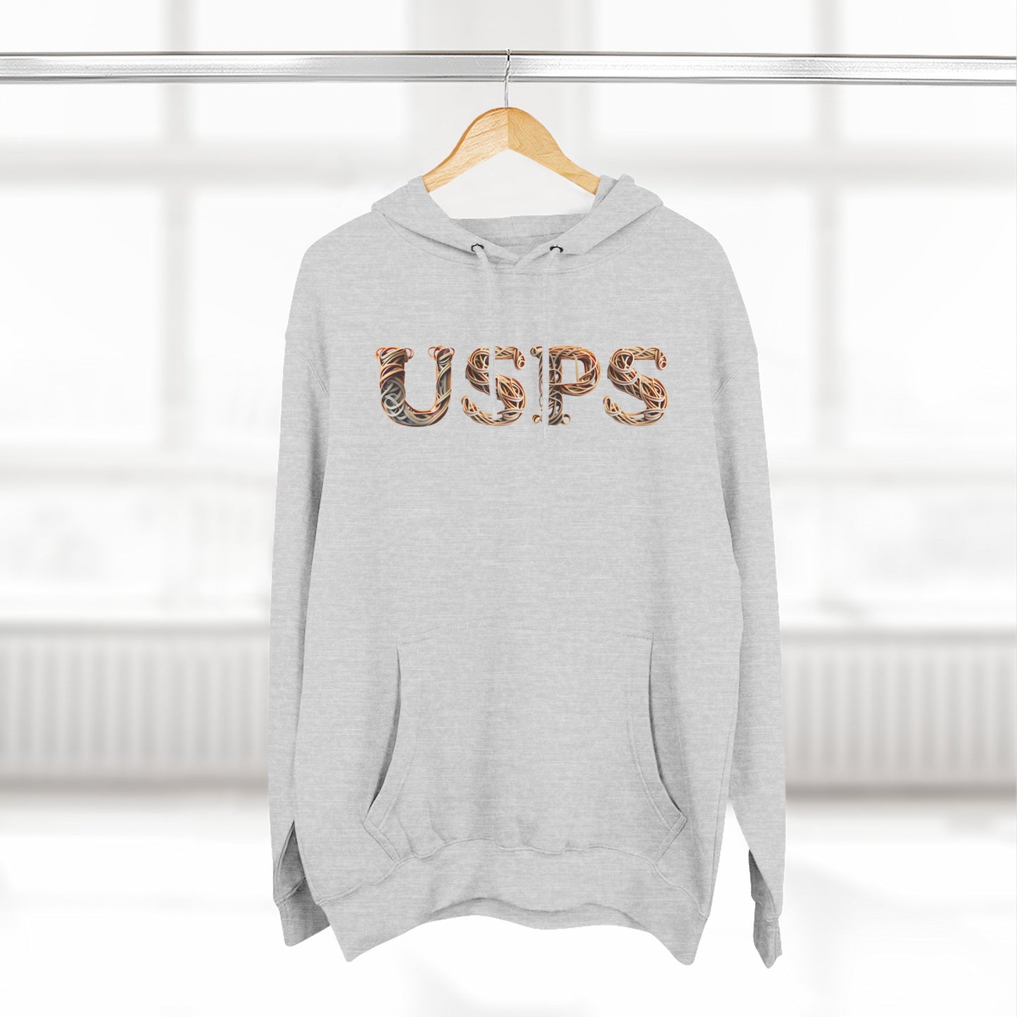 USPS Rubberband Design Pullover Hoodie