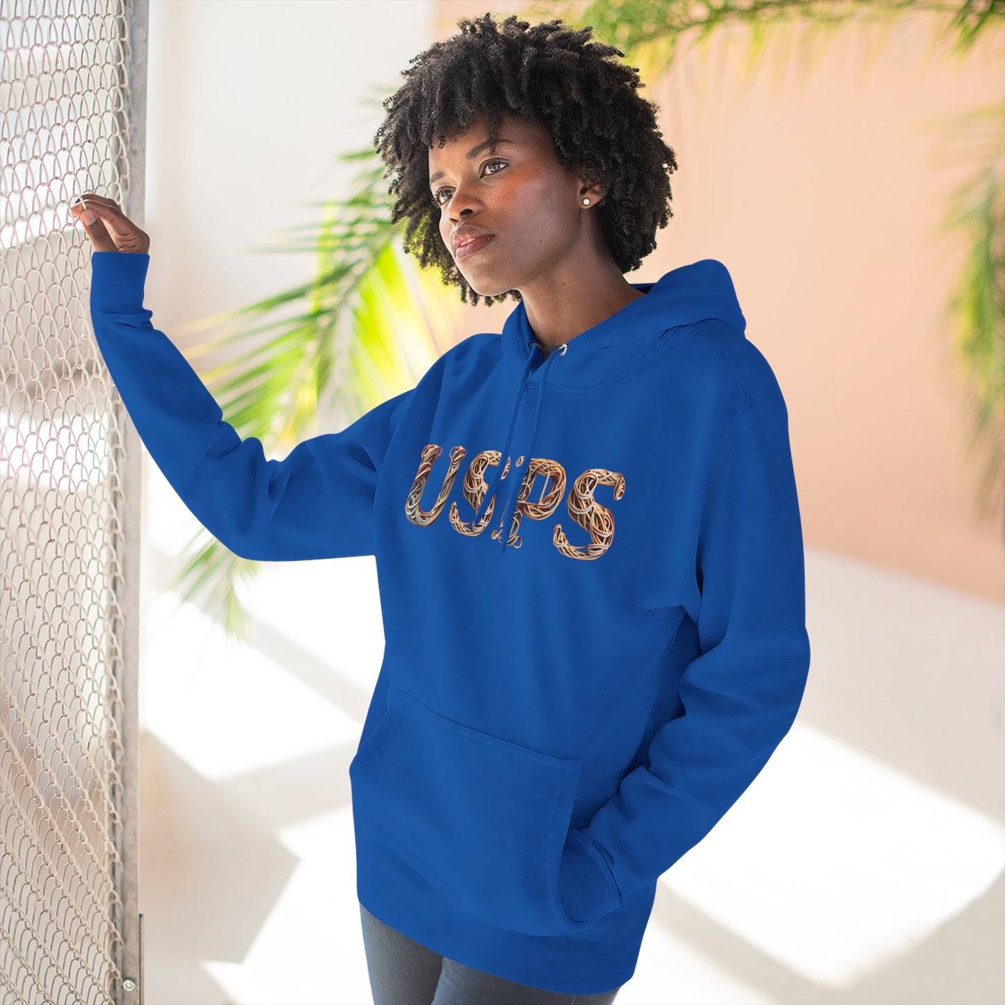 USPS Rubberband Design Pullover Hoodie