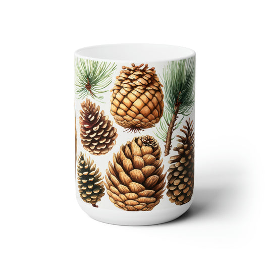 Pine Cones Ceramic Mug 15oz