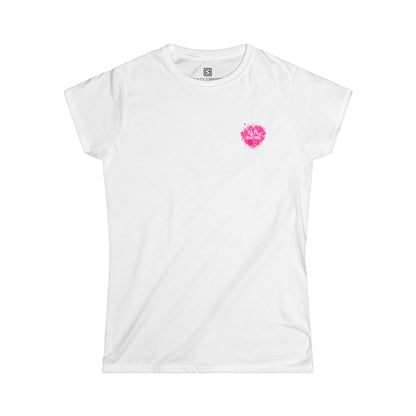 Eazy Empire Cute Pink Heart Women's Fitted T-shirt