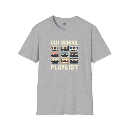 Vintage Music T-Shirt with Old School Playlist