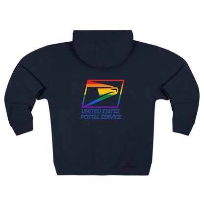 USPS Pride Logo  Zip Up Hoodie