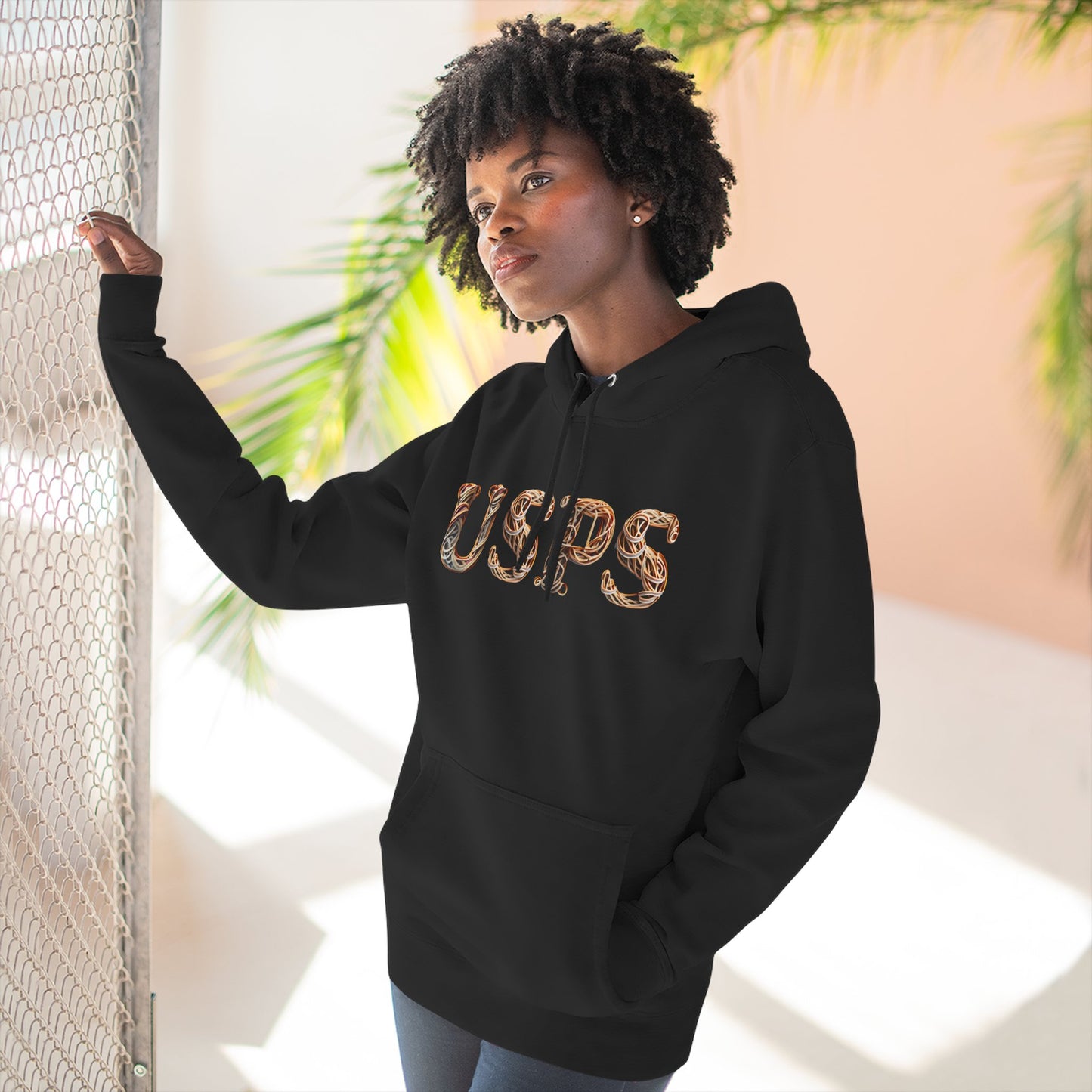 USPS Rubberband Design Pullover Hoodie