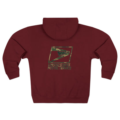 USPS Camo Logo Zip Up Hoodie