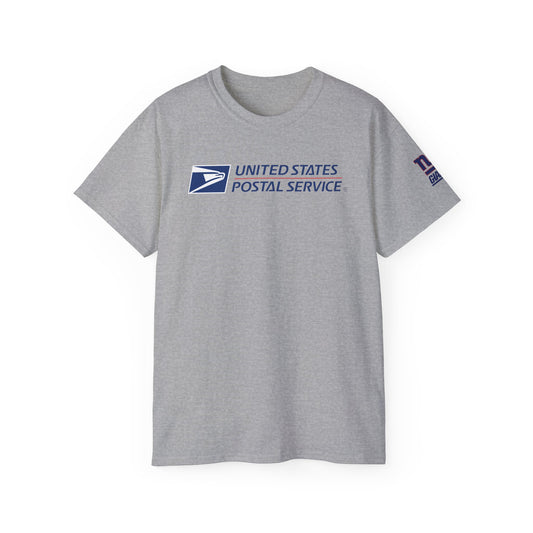 USPS Logo with NY Giants logo on sleeve Unisex T-shirt