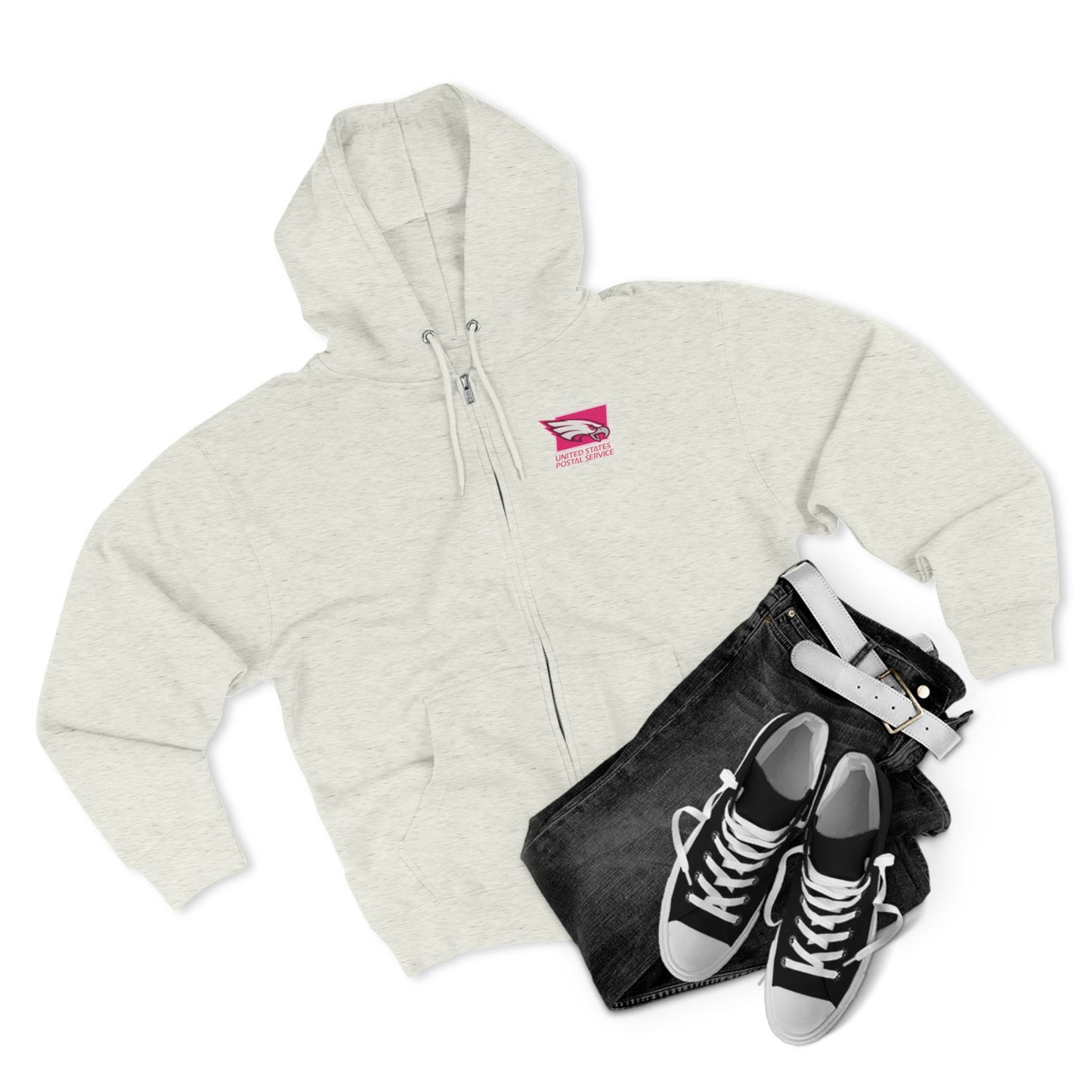USPS Pink Eagles Zip Up Hoodie