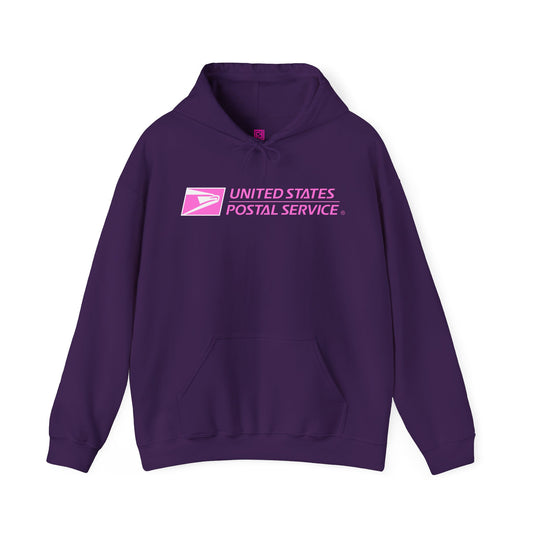 USPS Pullover Hoodie (Pink Logo)