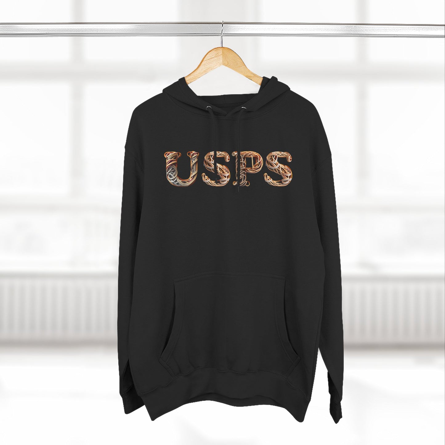 USPS Rubberband Design Pullover Hoodie